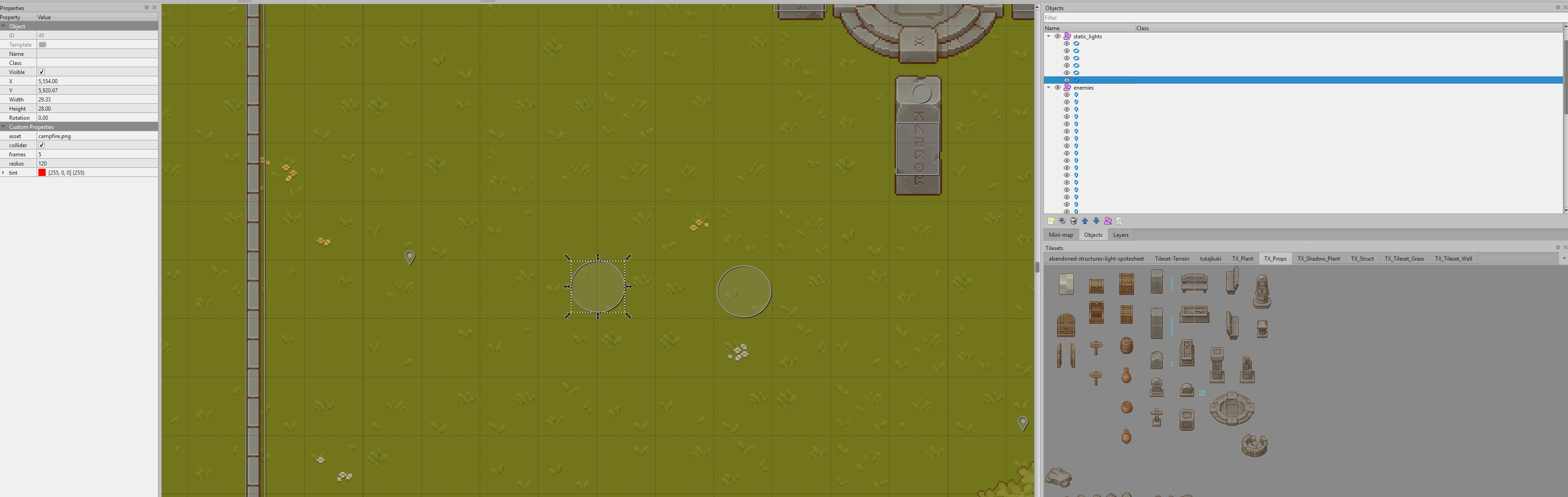 Custom Object Properties in Tiled