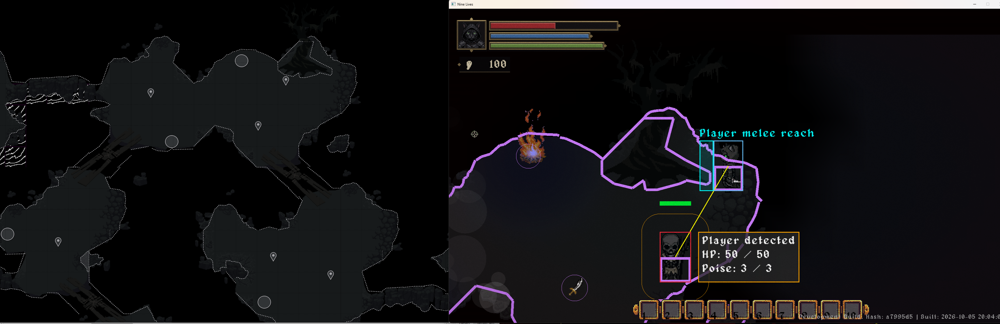 Collision Geometry in Tiled vs Engine Debug View
